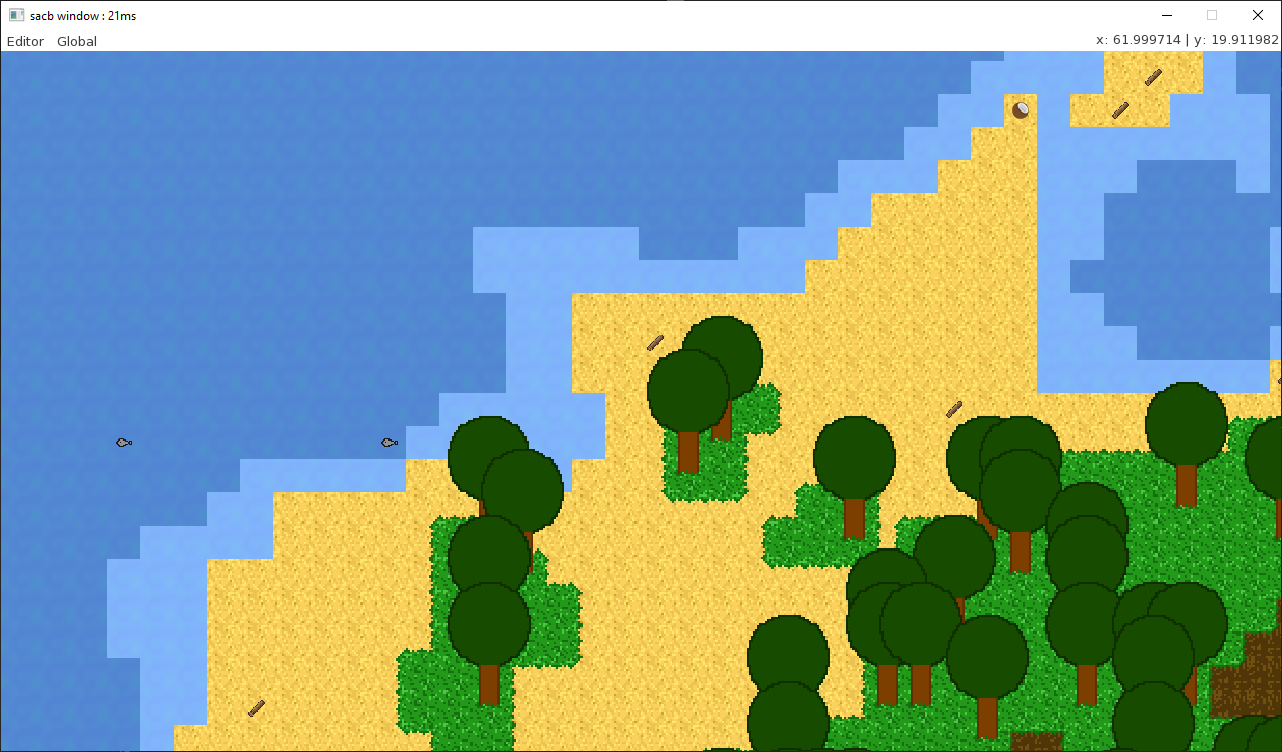 A screenshot of the current graphics