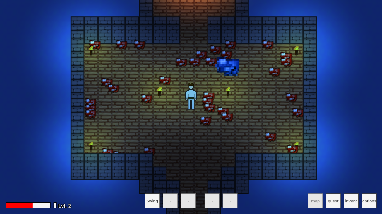 Screenshot of the pre-alpha.0.3 dungeon Screenshot of the pre-alpha.0.3 dungeon